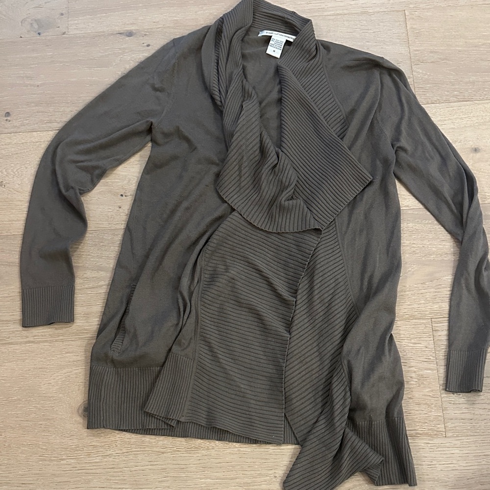 DVF brown cardigan